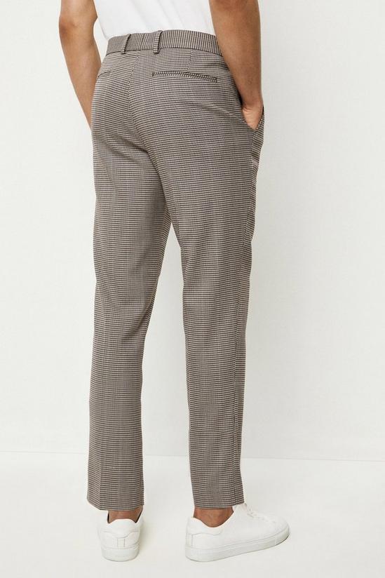 Burton Tapered Fit Multi Dogtooth Elasticated Waistband Suit Trousers 3