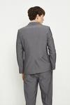 Burton Slim Fit Grey Stripe Double Breasted Suit Jacket thumbnail 3