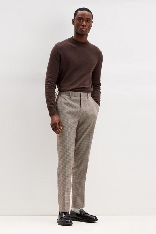 Burton Slim Fit Multi Dogtooth Suit Trousers 1