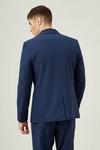 Burton Slim Fit Navy Seersucker Suit Jacket thumbnail 3