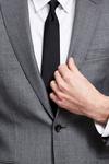Burton Premium Grey Semi Plain Wool Suit Jacket thumbnail 6