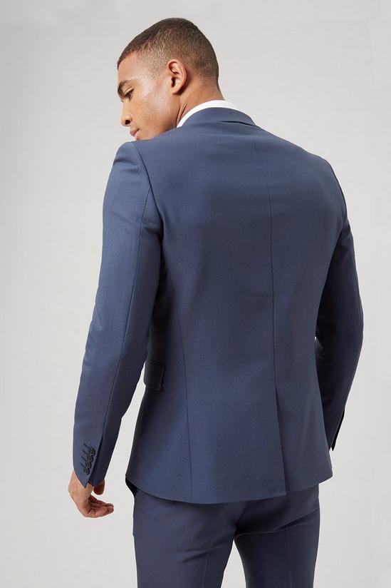 Burton Super Skinny Fit Blue Double Breasted Suit Jacket 3