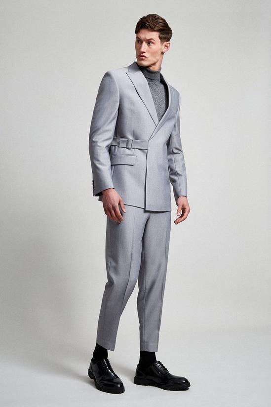Burton Relaxed Fit Light Grey Bi-stretch Suit Jacket 2
