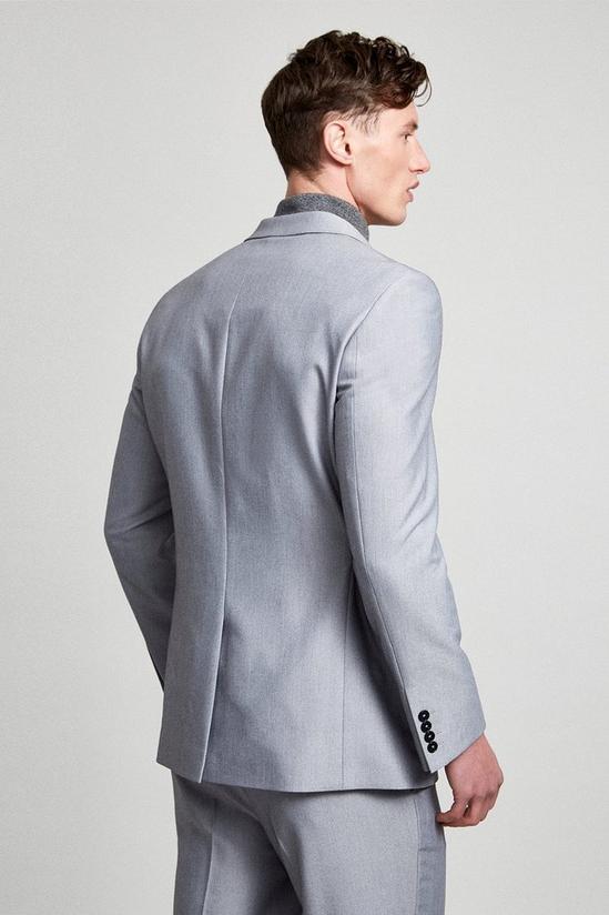 Burton Relaxed Fit Light Grey Bi-stretch Suit Jacket 3