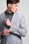 Burton Relaxed Fit Light Grey Bi-stretch Suit Jacket thumbnail 4