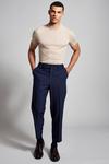 Burton Relaxed Tapered Fit Navy Bi-stretch Suit Trousers thumbnail 1