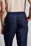 Burton Relaxed Tapered Fit Navy Bi-stretch Suit Trousers thumbnail 6