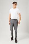 Burton Stripe Skinny Fit Grey Crop Suit Trousers thumbnail 4