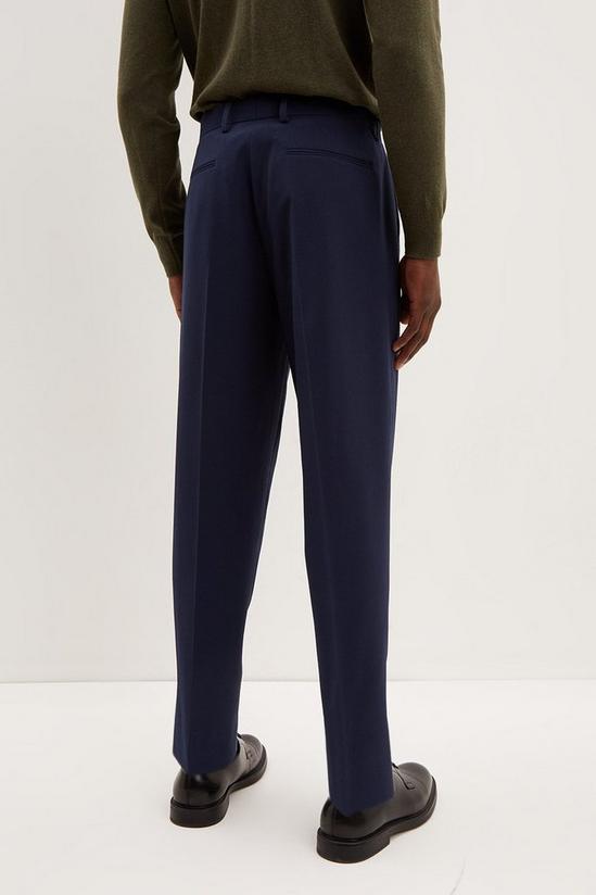 Burton Slim Tapered Fit Navy Seersucker Suit Trousers 3