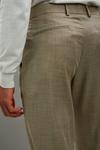 Burton Slim Fit Camel Textured Suit Trousers thumbnail 5