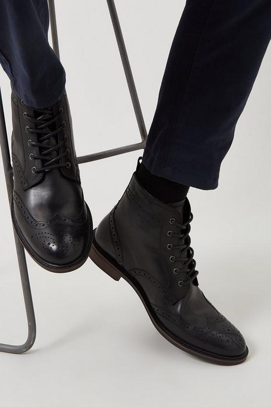Burton Smart Leather Brogue Boots 1