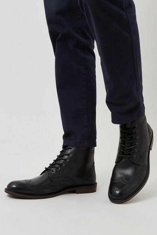 Burton Smart Leather Brogue Boots 2