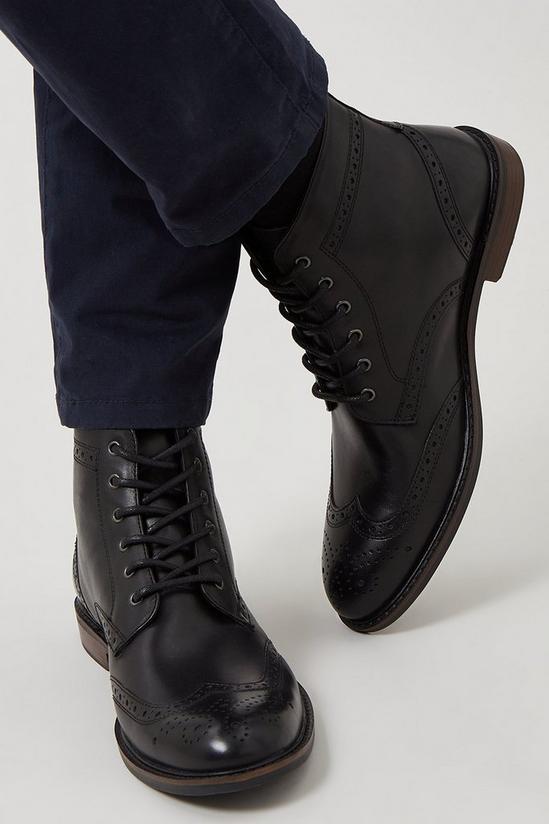 Burton Smart Leather Brogue Boots 3