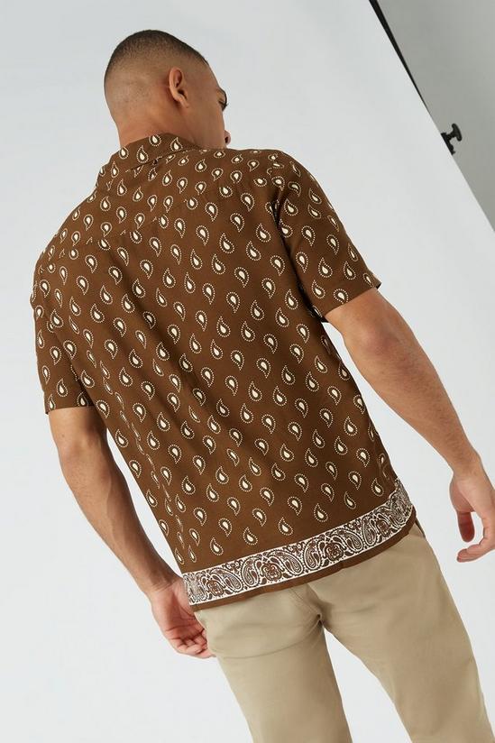 Burton Oversized Khaki Print Shirt 3