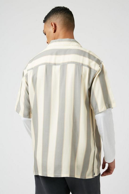 Burton Relaxed Fit Khaki Stripe Shirt 3