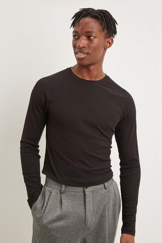 Burton Muscle Fit Long Sleeve Ribbed T-shirt 4