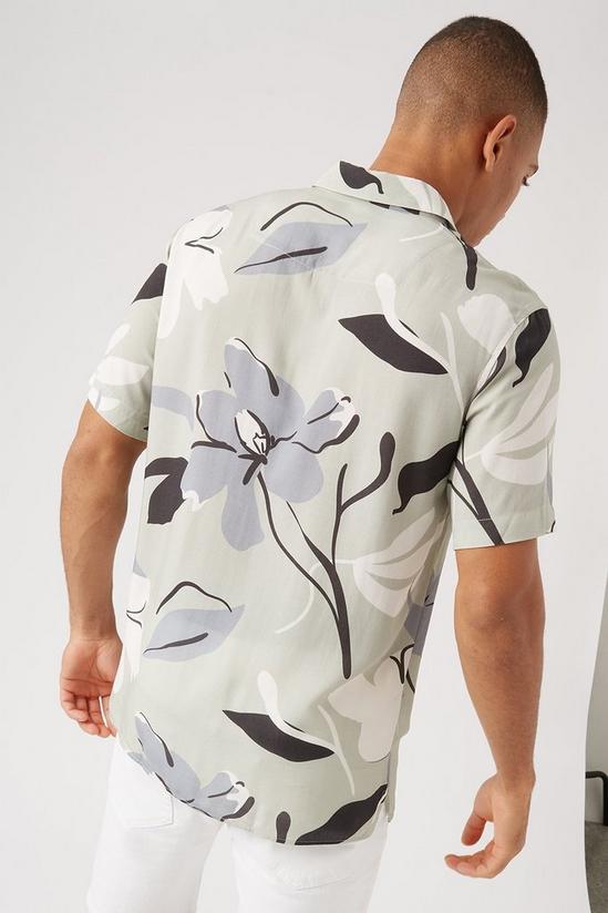 Burton Sage Floral Print Short Sleeve Shirt 3