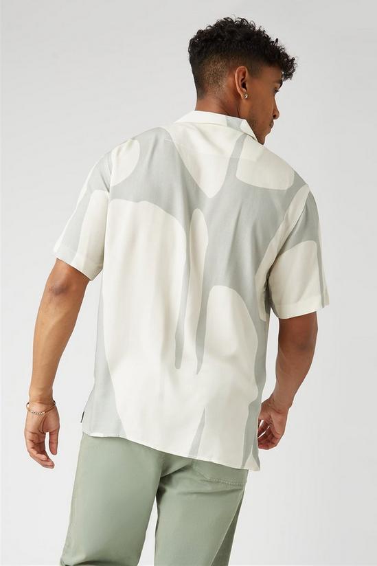 Burton Revere Collar Short Sleeve Printed Shirt 3
