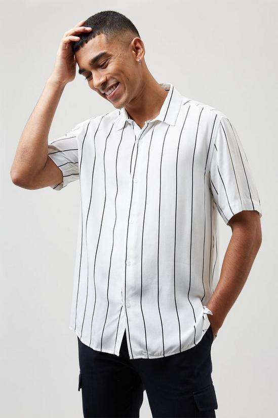 Burton Grey Thin Stripe Shirt 4