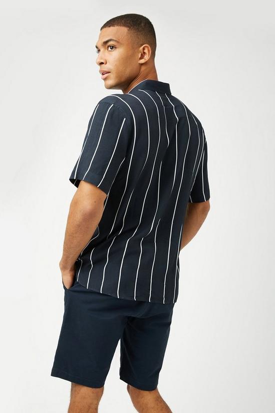 Burton Navy Thin Stripe Shirt 3