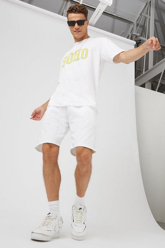 Burton Relaxed Fit White Yellow Soho Print T-shirt 2
