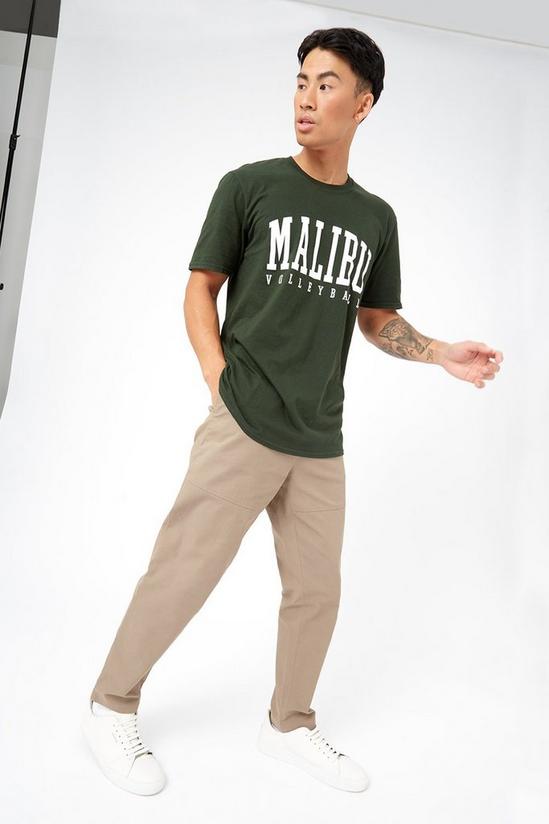 Burton Green Oversized Malibu Print T-shirt 4