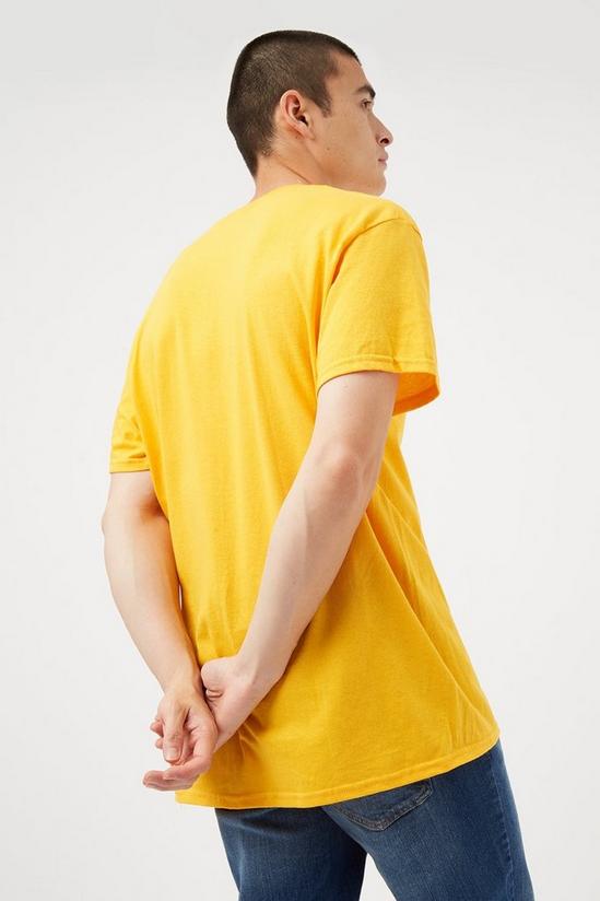 Burton Yellow Oversized Academy League Print T-shirt 3