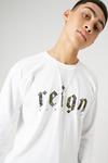 Burton White Camo Reign Long Sleeve Print T-shirt thumbnail 4