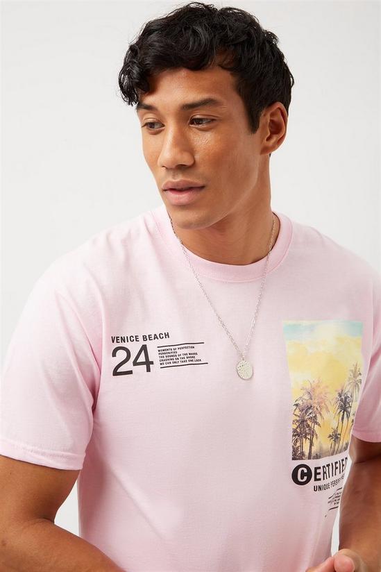 Burton Pink Oversized Multi Print T-shirt 4