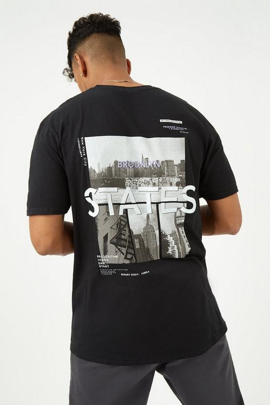 Burton Black States Front And Back Graphic T-shirt 3