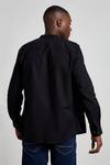Burton Long Sleeve Grandad Collar Black Oxford Shirt thumbnail 3