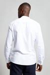 Burton Long Sleeve Grandad Collar White Oxford Shirt thumbnail 3