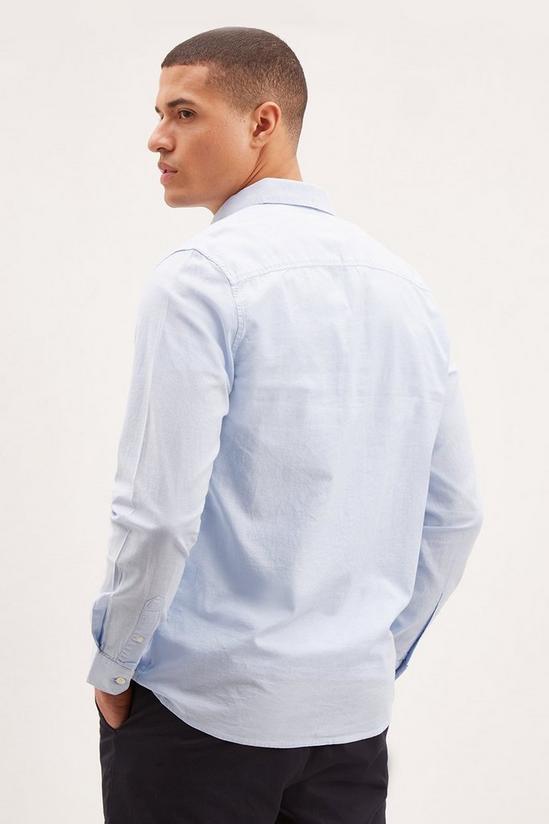 Burton Blue Long Sleeve Oxford Shirt 3