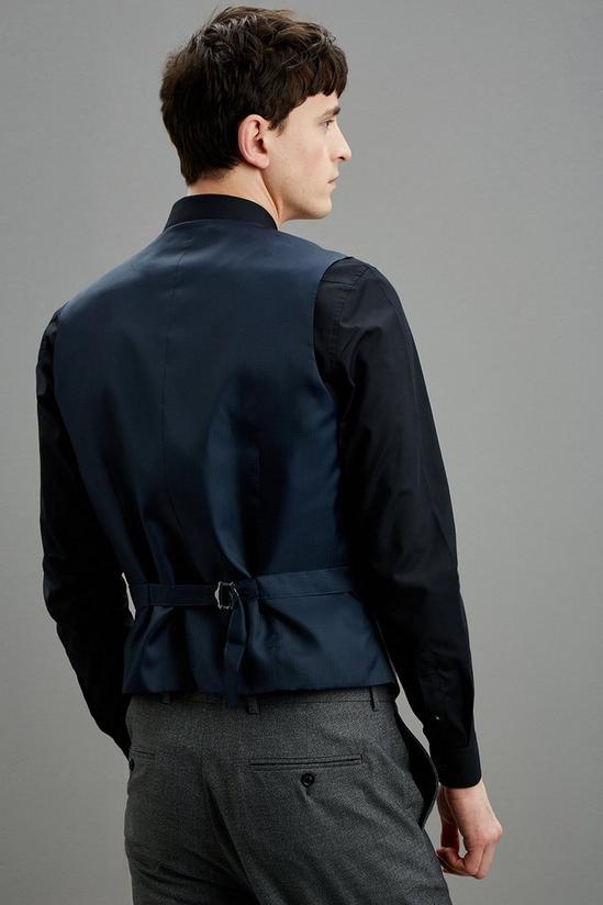 Burton Tailored Fit Grey Grindle Waistcoat 3