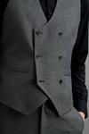 Burton Tailored Fit Grey Grindle Waistcoat thumbnail 6