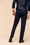 Burton Slim Fit Navy Textured Suit Trousers thumbnail 3