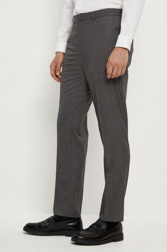 Burton Slim Fit Grey Grindle Suit Trousers 1