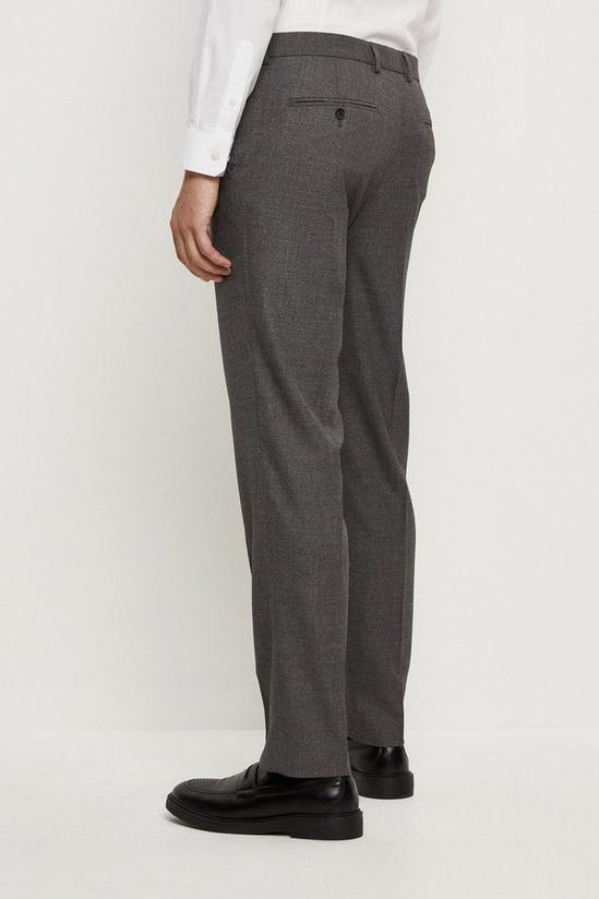 Burton Slim Fit Grey Grindle Suit Trousers 3
