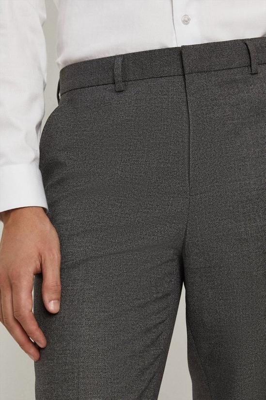 Burton Slim Fit Grey Grindle Suit Trousers 4