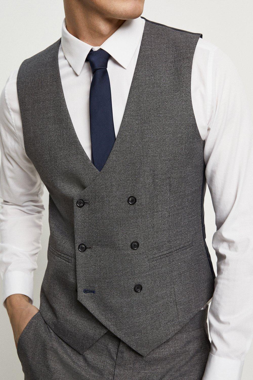 Burton grey cheap waistcoat