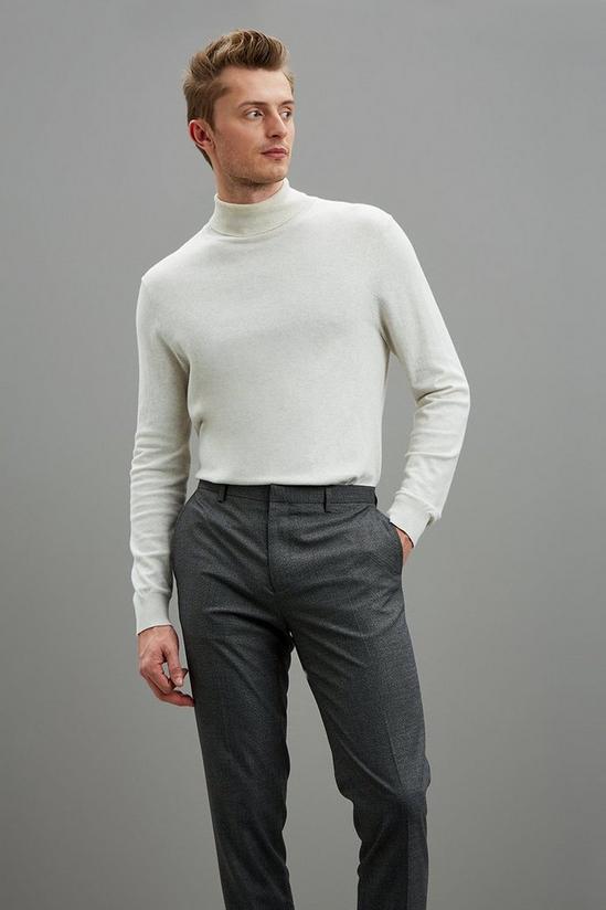 Burton Skinny Fit Grey Grindle Suit Trousers 2
