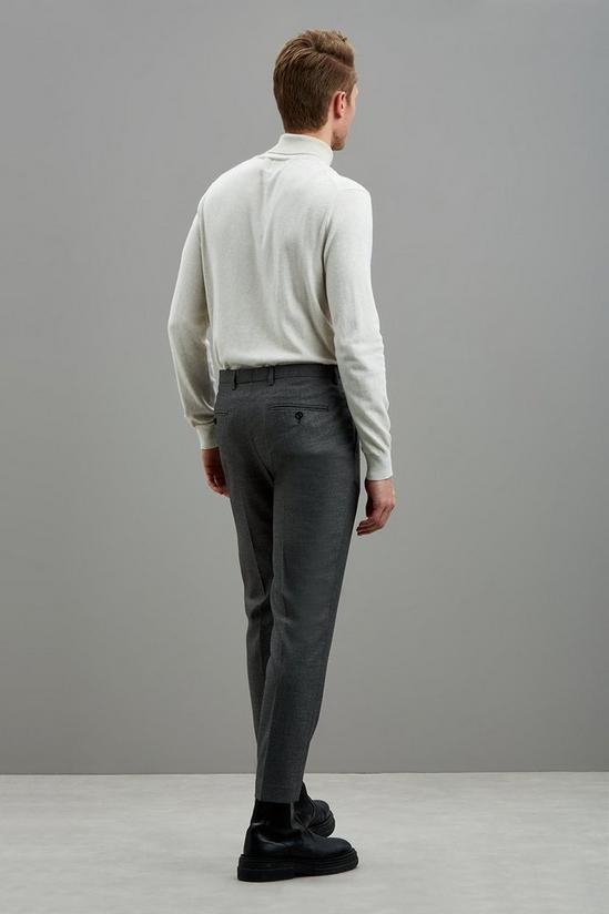 Burton Skinny Fit Grey Grindle Suit Trousers 3