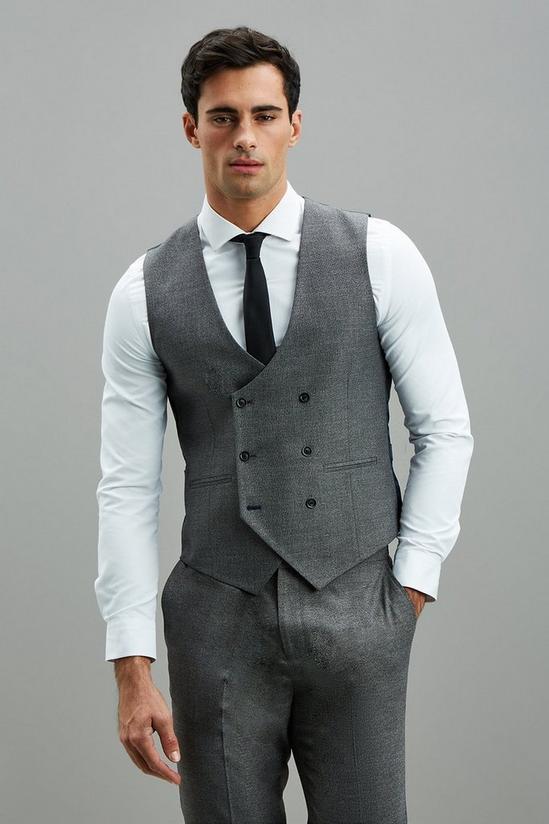 Burton Skinny Fit Grey Grindle Waistcoat 1