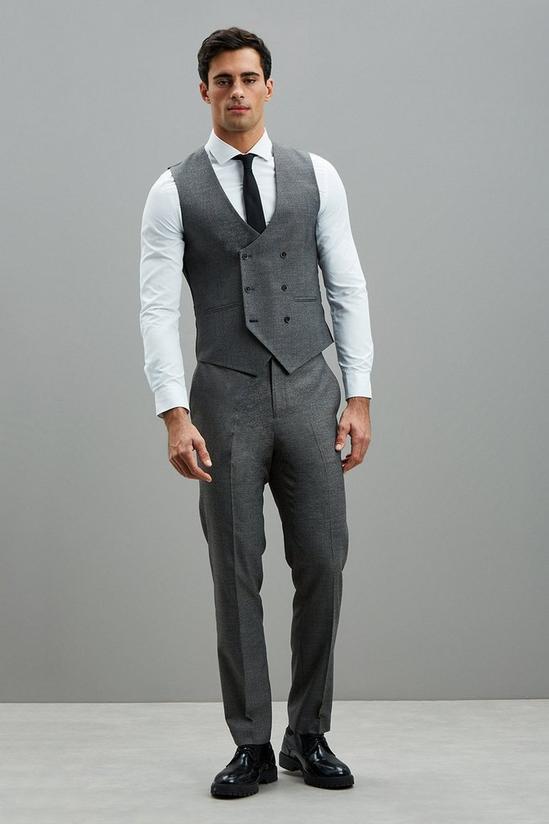 Burton Skinny Fit Grey Grindle Waistcoat 2