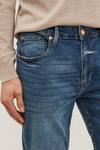 Burton Tapered Antique Mid Blue Rip Jeans thumbnail 4