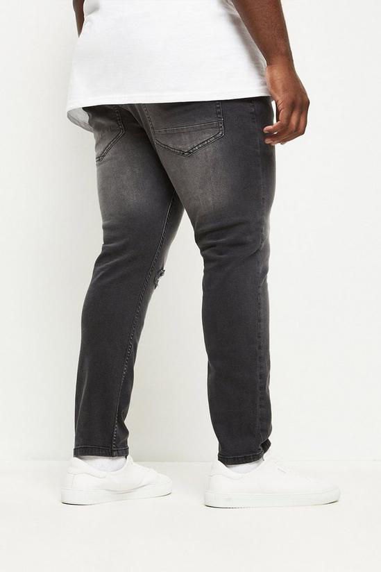 Burton Plus Slim Black Rip Jeans 3