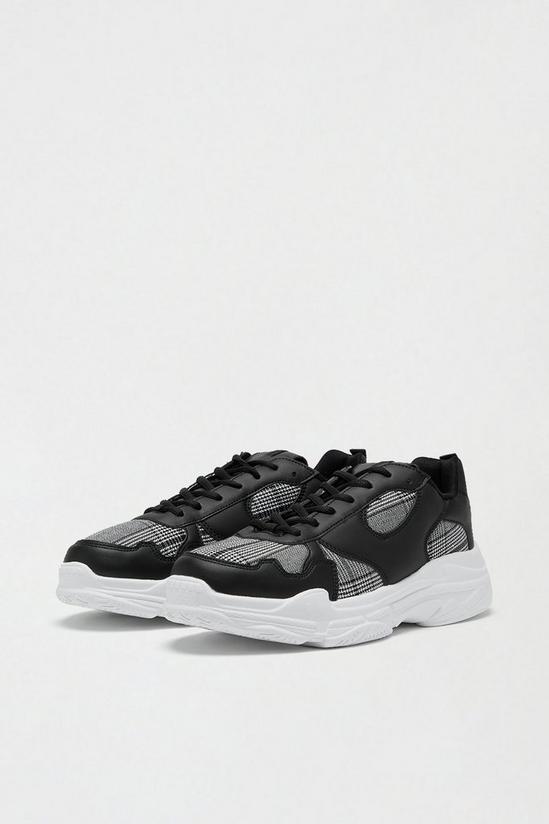 Burton Chunky Trainers With Check Detail 2