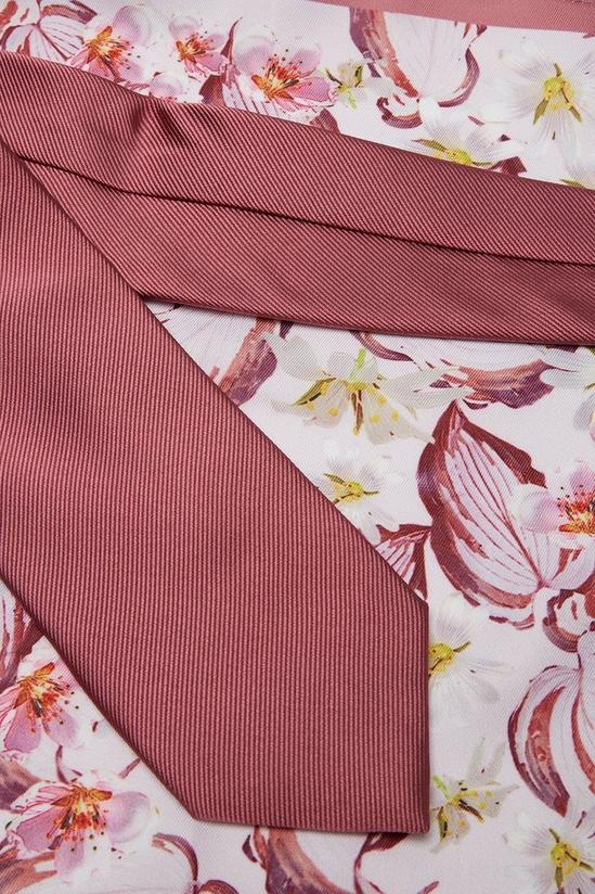 Burton Pink And Floral Three Piece Tie Set 3