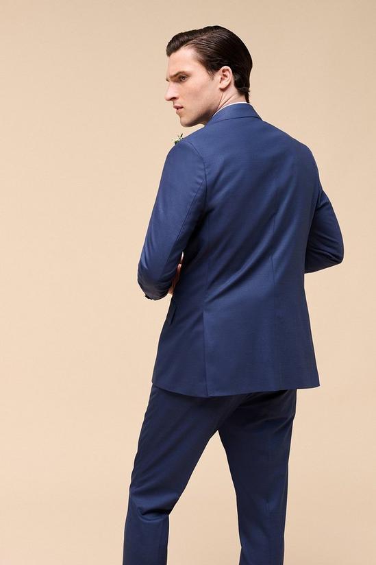Burton 1904 Slim Fit Blue Peak Lapel Suit Jacket 3