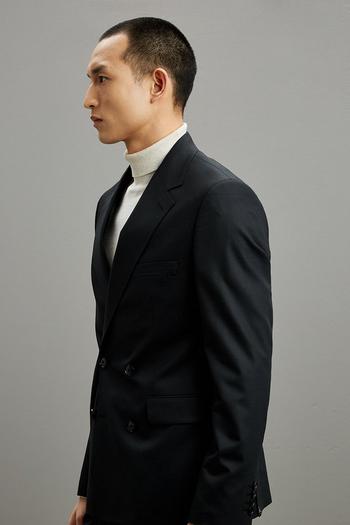 Related Product 1904 Slim Fit Black Double Breasted Suit Jacket